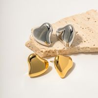 1 Pair Ins Style Heart Shape Stainless Steel Ear Studs main image 4