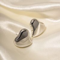 1 Pair Ins Style Heart Shape Stainless Steel Ear Studs main image 5