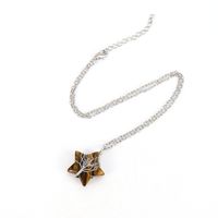 Simple Style Star Natural Stone Ferroalloy Patchwork Pendant Necklace main image 5