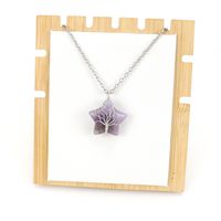 Simple Style Star Natural Stone Ferroalloy Patchwork Pendant Necklace main image 3
