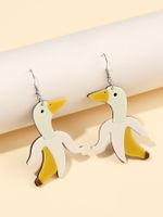 Cartoon Style Cute Banana Duck Arylic Women's Drop Earrings main image 5