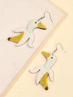 Cartoon Style Cute Banana Duck Arylic Women's Drop Earrings main image 3