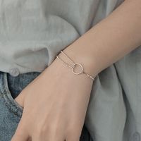 Casual Simple Style Solid Color Copper Plating Bracelets sku image 1