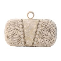 Polyester Flower Pearls Square Evening Bags main image 4