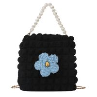 Women's Small Nylon Color Block Flower Streetwear Square Zipper Shoulder Bag Handbag Crossbody Bag main image 3