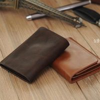 New Hot Sale Leather Short Multifunctional Casual Men's Wallet Wholesale sku image 3