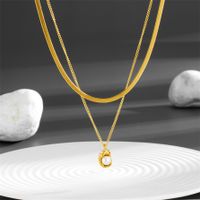 Acero Titanio Chapados en oro de 18k Estilo Vintage Embutido Perlas Artificiales main image 3