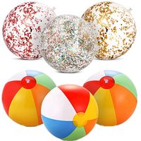 Modern Style Color Block Pvc Beach Ball Swimming Accessories One Piece main image 4