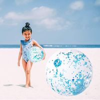 Modern Style Color Block Pvc Beach Ball Swimming Accessories One Piece sku image 9