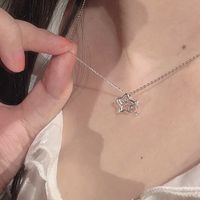 Style Simple Star Acier Au Titane Incruster Zircon Pendentif main image 1