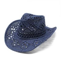 Unisex Vacation Solid Color Crimping Straw Hat sku image 4