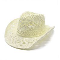 Unisex Vacation Solid Color Crimping Straw Hat sku image 7