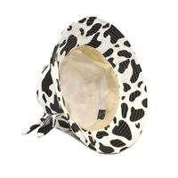 Women's Casual Streetwear Cow Pattern Printing Flat Eaves Bucket Hat main image 3