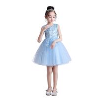 Princess Solid Color Polyester Girls Dresses main image 6