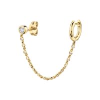 1 Piece Streetwear Star Inlay Sterling Silver Copper Artificial Pearls Artificial Diamond Ear Studs sku image 17