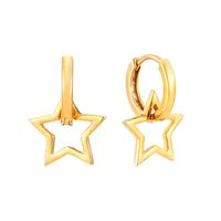 1 Pair Casual Star Copper Plating Earrings main image 1