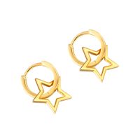 1 Pair Casual Star Copper Plating Earrings main image 5