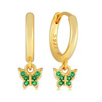 1 Pair Simple Style Bow Knot Copper Inlay Zircon Drop Earrings main image 6