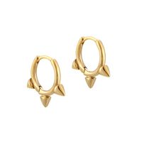 1 Pair Casual Simple Style Solid Color Copper Plating Earrings main image 5