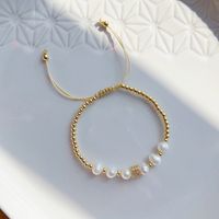 Simple Style Round Artificial Pearl Soft Clay Beaded Women's Bracelets sku image 3