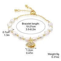 Fashion Geometric Alloy Pearl Plating Women's Bracelets sku image 1