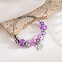 Fairy Style Sweet Rainbow Dreamcatcher Stainless Steel Charm Bracelets main image 5