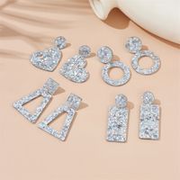 Modern Style Round Heart Shape Arylic Sequins Women's Drop Earrings main image 1