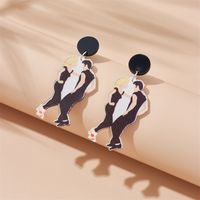 Cartoon Style Cute Human Arylic Printing Women's Drop Earrings main image 4