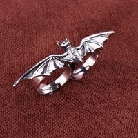 Casual Cool Style Bat Alloy Plating Silver Plated Unisex Open Ring main image 1