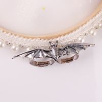 Casual Cool Style Bat Alloy Plating Silver Plated Unisex Open Ring main image 6