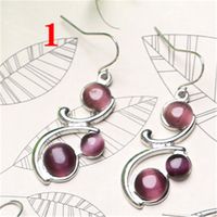 Elegant Simple Style Round Alloy Inlay Opal Women's Drop Earrings main image 4