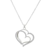Elegant Shiny Heart Shape Rhinestones Alloy Wholesale Earrings Necklace sku image 2