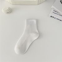 Unisex Sports Solid Color Cotton Printing Crew Socks A Pair sku image 12