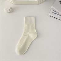 Unisex Sports Solid Color Cotton Printing Crew Socks A Pair sku image 11