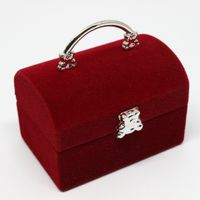 Simple Style Solid Color Composite Material Jewelry Boxes main image 2