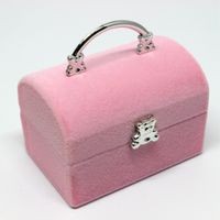 Simple Style Solid Color Composite Material Jewelry Boxes sku image 3