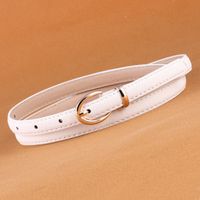 Streetwear Solid Color Pu Leather Alloy Women's Leather Belts sku image 4