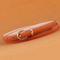 Streetwear Solid Color Pu Leather Alloy Women's Leather Belts sku image 6