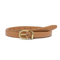 Streetwear Solid Color Pu Leather Alloy Women's Leather Belts sku image 2