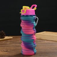 Casual Tie Dye Silica Gel Water Bottles sku image 7