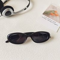 Casual Vacation Solid Color Pc Resin Oval Frame Full Frame Women's Sunglasses sku image 6