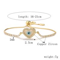 Copper Simple Style Classic Style Devil's Eye Infinity Hand Of Fatima Plating Inlay Zircon Bracelets sku image 7