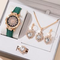 Casual Water Droplets Buckle Quartz Women's Watches sku image 12