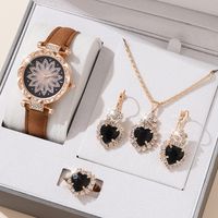 Casual Water Droplets Buckle Quartz Women's Watches sku image 17