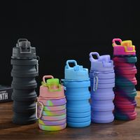 Casual Tie Dye Silica Gel Water Bottles main image 1