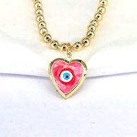 Elegant Hip-hop Vintage Style Eye Copper Plating Gold Plated Pendant Necklace sku image 4