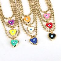 Elegant Hip-hop Vintage Style Eye Copper Plating Gold Plated Pendant Necklace main image 2