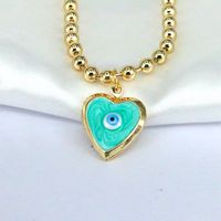 Elegant Hip-hop Vintage Style Eye Copper Plating Gold Plated Pendant Necklace sku image 7