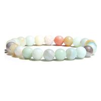 Simple Style Solid Color Natural Stone Beaded Bracelets sku image 23