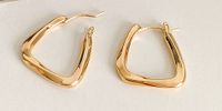 1 Pair Simple Style Geometric Copper Plating White Gold Plated Earrings sku image 2
